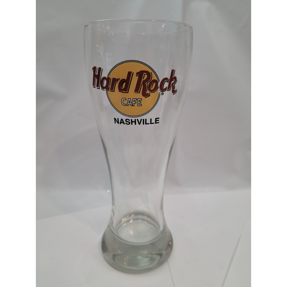 Hard Rock Cafe Pilsner 20oz Glass Nashville Tennessee Souvenir Logo Barware‎